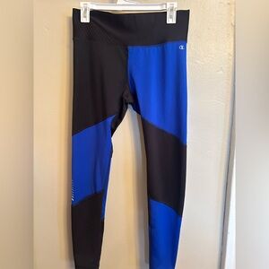 Champion Women's Leggings in Black and Blue